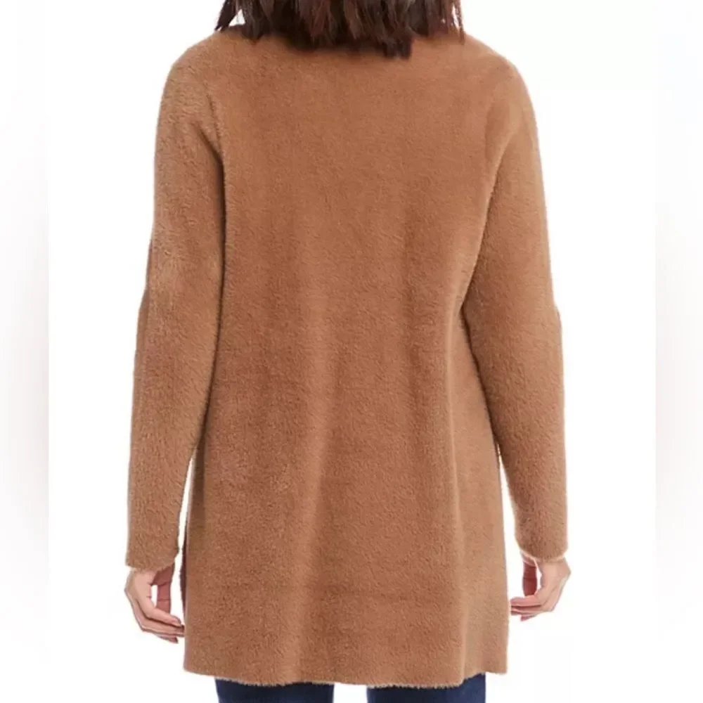 Karen Kane Sweater Coat in Camel - Picture 4 of 11